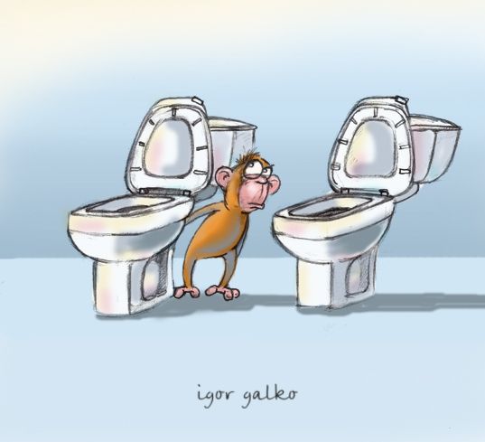 Карикатура: мартышка и очки, IgorHalko