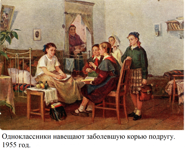 Мем: А. Кирчанов, "У больной подруги", 1955 год.
